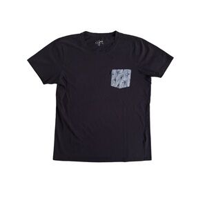 Chevignon Black T-Shirt with Basketball Patterned Pocket
